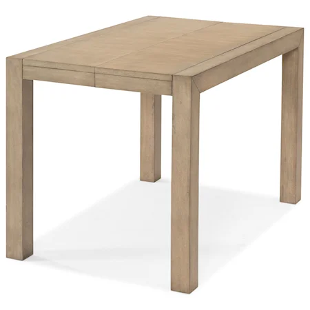 Contemporary Counter Height Dining Table with One Leaf
